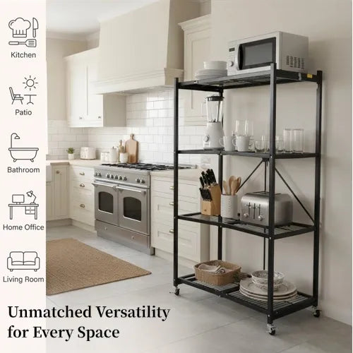 No Assembly Required! 360° Rotating Shelf for Easy Access