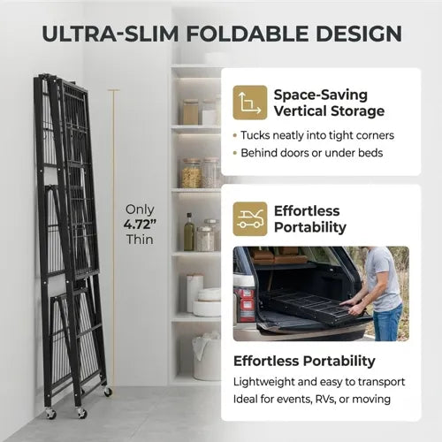 No Assembly Required! 360° Rotating Shelf for Easy Access
